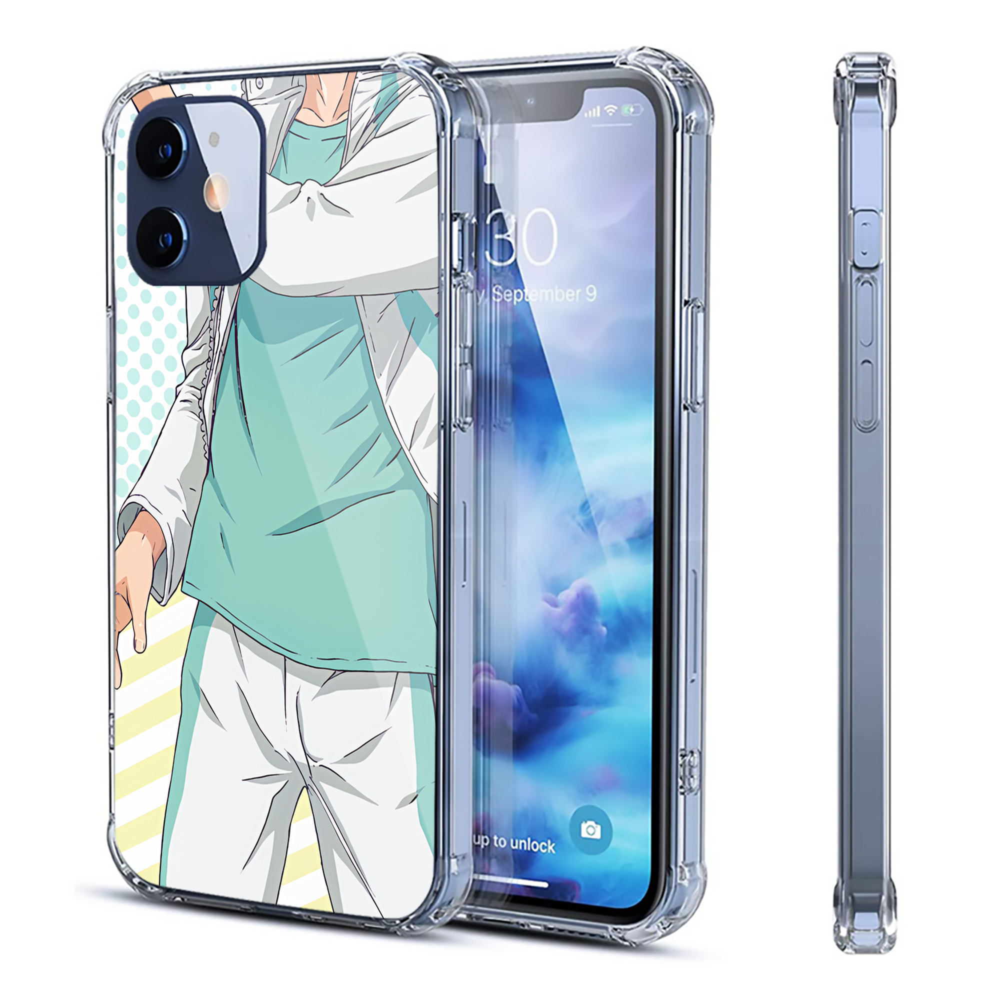 （画像用） ハイキュー!! Haikyu!! 【iPhone 12シリーズ対応】透明スマホケース（クリアソフトケース）